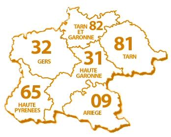intervention-geographique MR Laquage 31 Occitanie et Sud Ouest