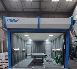 cabine de sablage acier et alu - atelier MR Laquage Cugnaux 31